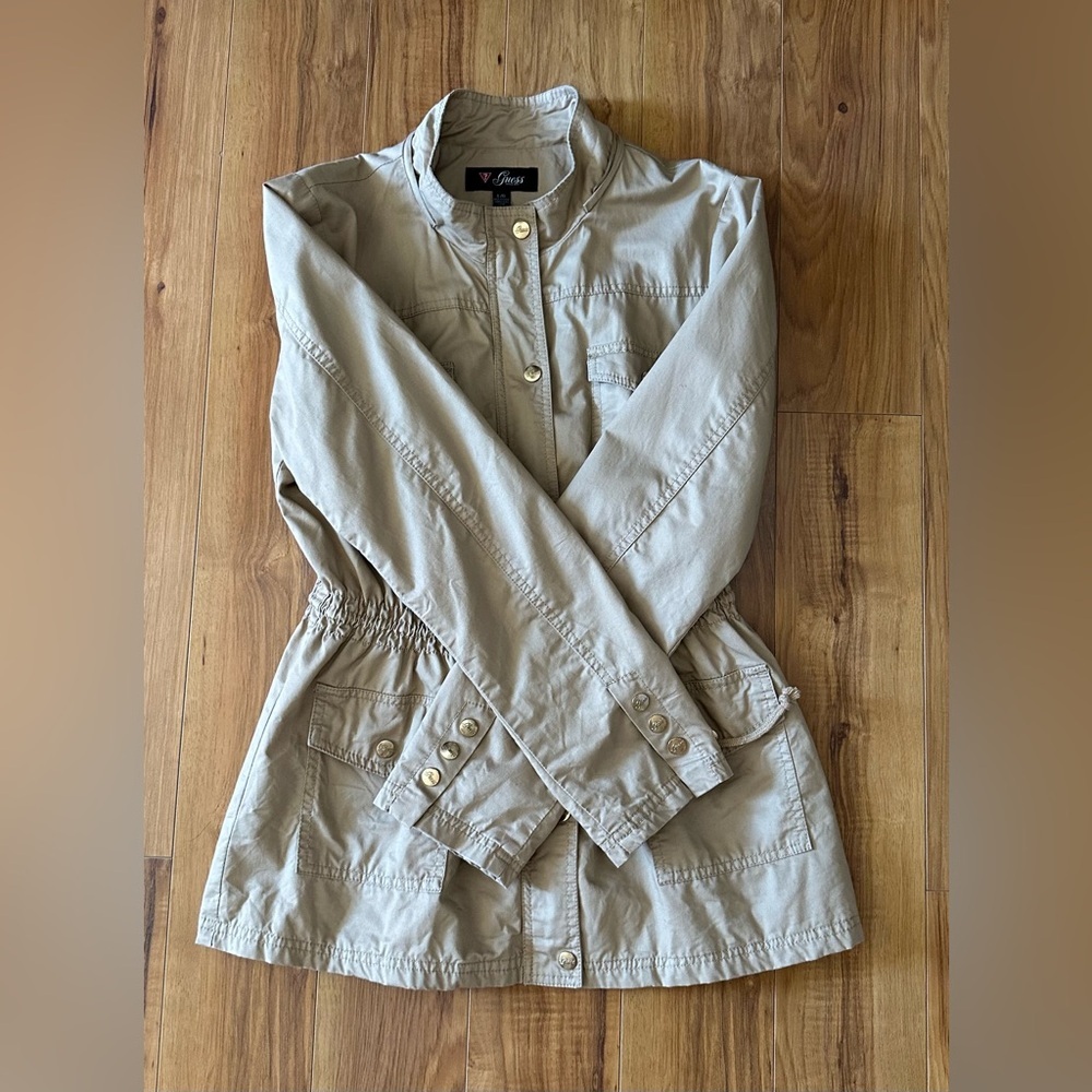 Vintage Guess Beige Utility Style Jacket - Picture 13 of 15